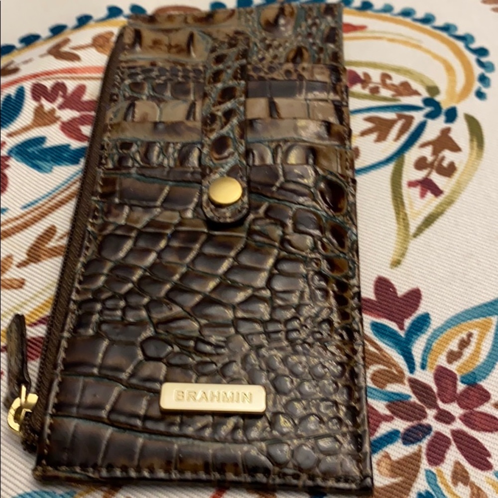BRAHMIN LEATHER CREDIT CARD HOLDER